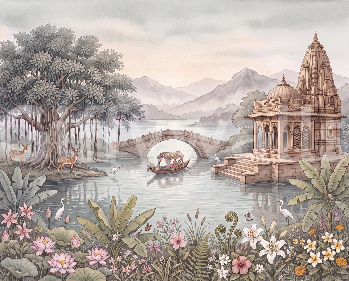 Celestial Palace Garden Wall Mural