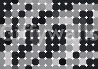 Monochrome Geometric Dot Grid Wall Mural