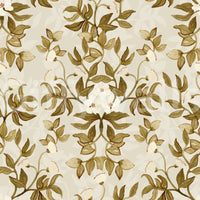 Vintage Hand-Painted Foliage Repeats Wallpaper⁠