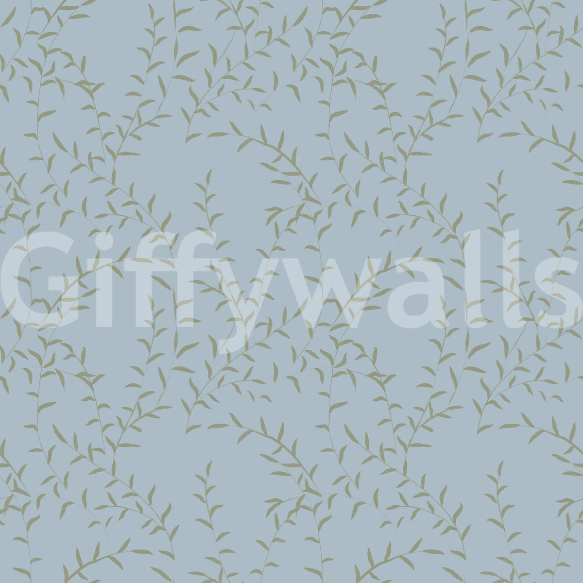 Minimalist Willow Leaf Stream Wallpaper⁠