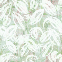 Abstract Painted Foliage in Sage Wallpaper⁠