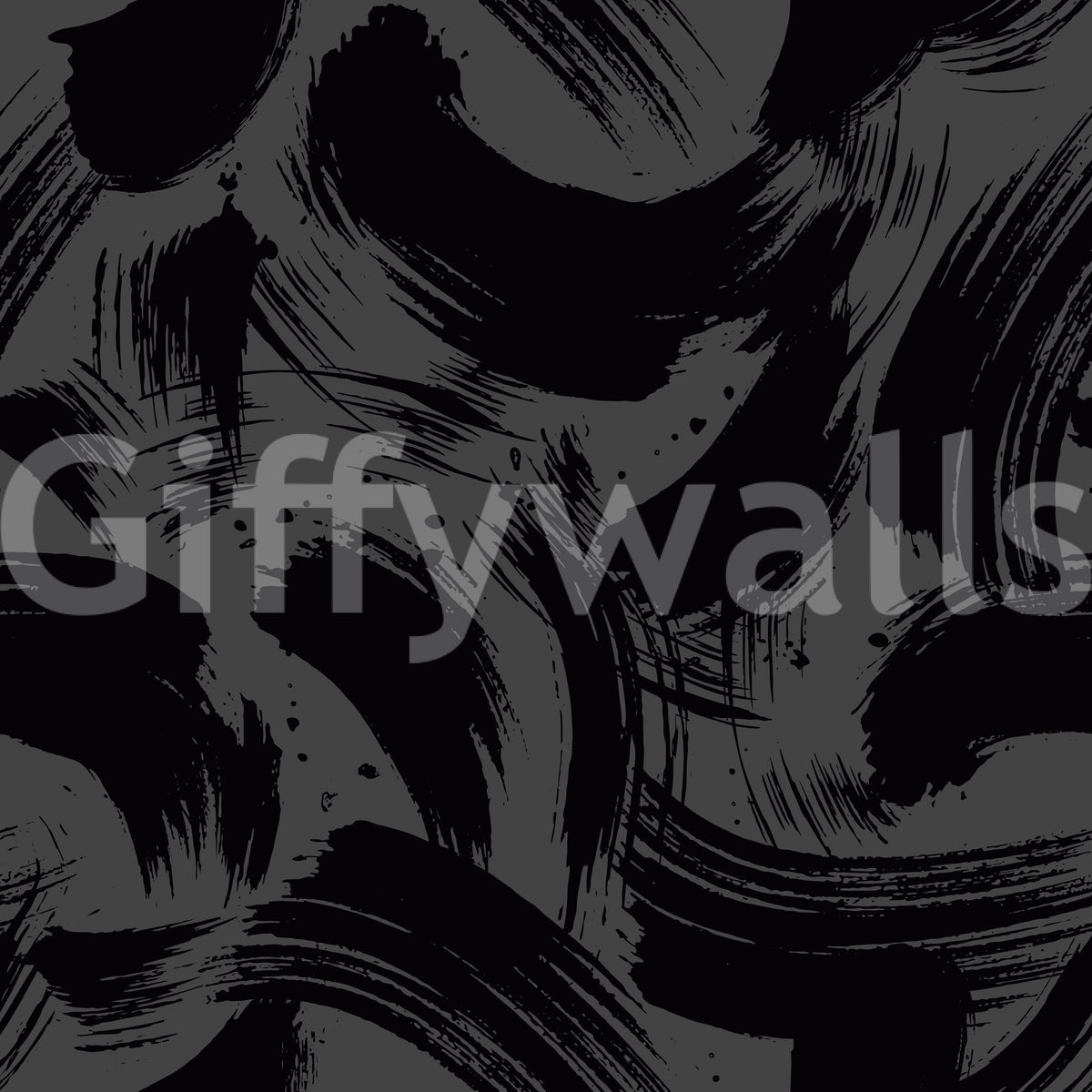 Midnight Ink Swirls Pattern Wallpaper⁠