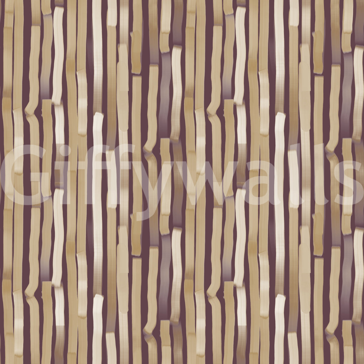 Neutral Brushstroke Vertical Stripes Wallpaper⁠