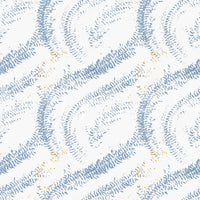Indigo Wave Botanical Arches Wallpaper⁠