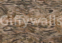 Earthy Tonal Brushstroke Motion Wall Mural