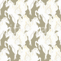 Ethereal Winged Stallions in Soft Sepia Wallpaper⁠