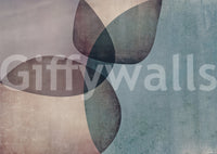 Organic Shapes Muted Tones Wall Mural