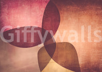 Organic Shapes Autumn Tones Wall Mural