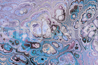 Lavender Ocean Abstract Marble Harmony