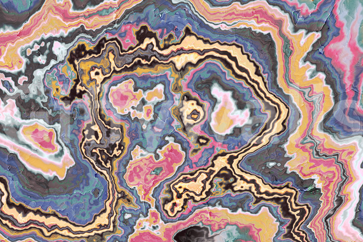 Modern Marbled Flow Texture Wall Mural