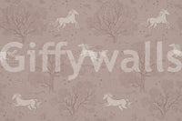 Magical Unicorn Dreamland – Misty Rose Wall Mural