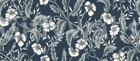 Sage and Charcoal Garden Trail Wallpaper⁠