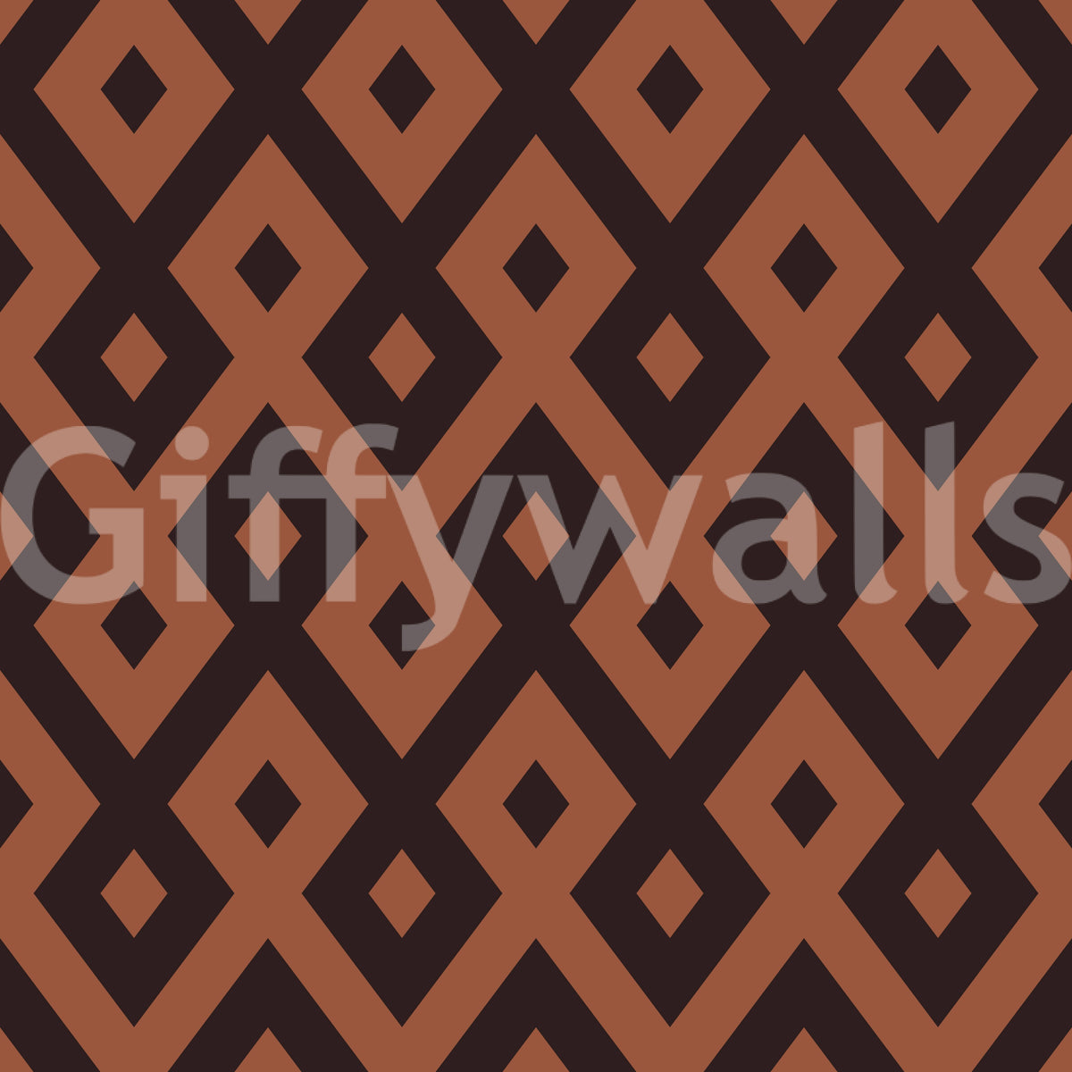 Interlocking Geometric Diamond Pattern Wallpaper⁠
