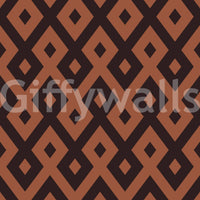 Interlocking Geometric Diamond Pattern Wallpaper⁠