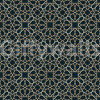 Gilded Star Moroccan Motif Wallpaper⁠