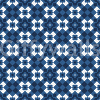 Midnight Navy Diamond Tile Pattern Wallpaper⁠
