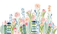 Watercolor Meadow Botanical Garden Wall Mural