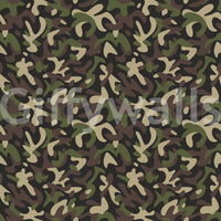Classic Woodland Camouflage Pattern Wallpaper⁠