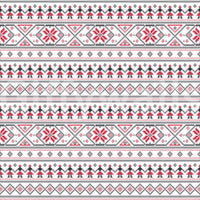 Geometric Folk Art Tile Pattern Wallpaper⁠