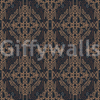 Earthy Tribal Abstract Symmetry Wallpaper⁠