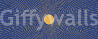 Radiant Solar Burst Abstract Wall Mural
