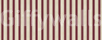 Classic Burgundy and Cream Striped Pattern Wall Mural