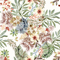 Rustic Meadow Wildflower Illustration Wallpaper⁠