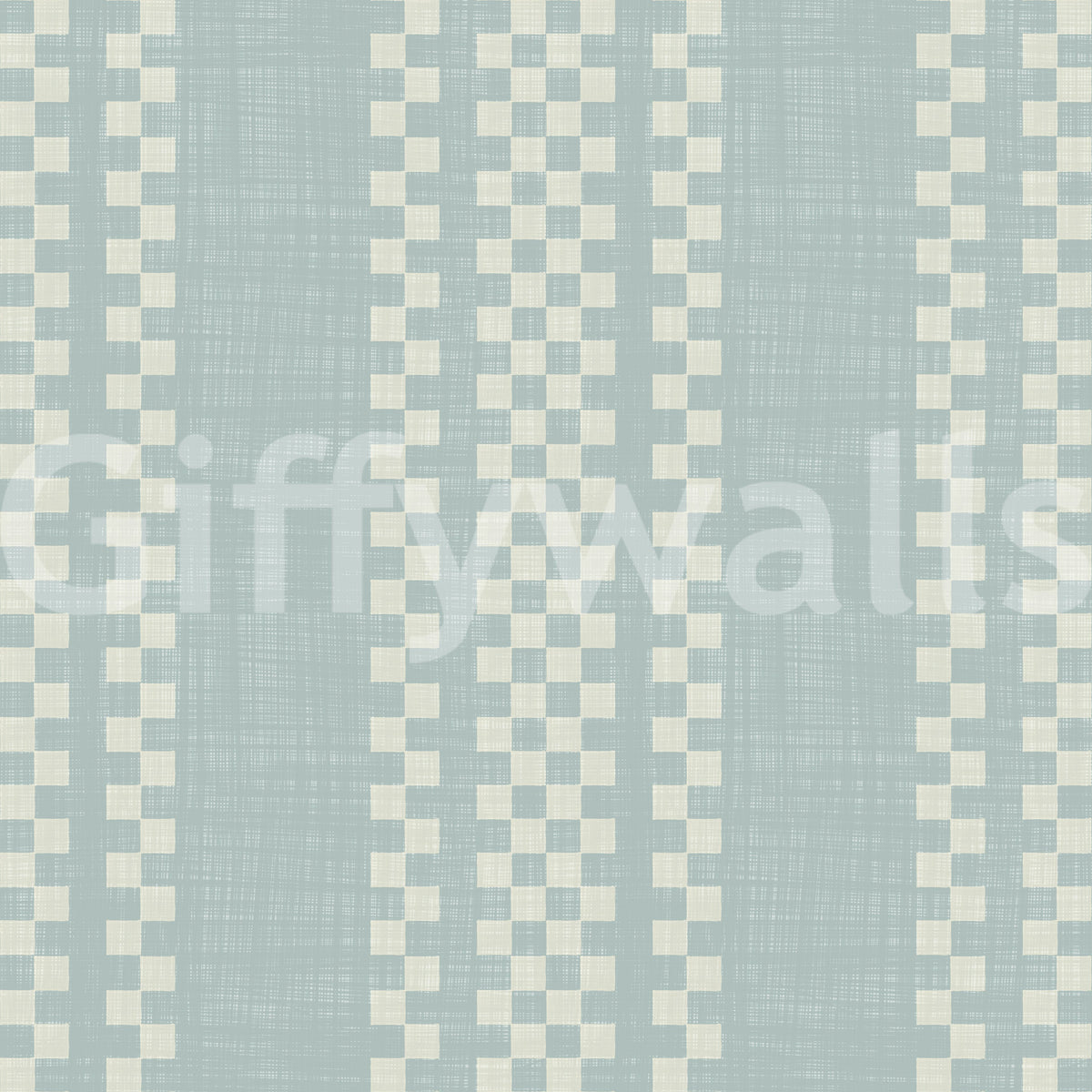 Ticking Checker Stripes - Watery Canvas Wallpaper⁠