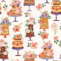Floral Cake Celebration Wall Mural