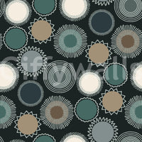 Graphic Sunburst Repeat Wallpaper⁠