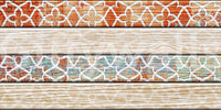 Vintage Turquoise Rust Geometric Wallpaper Wall Mural
