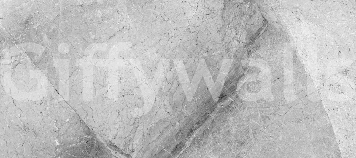 Minimalist Grey Marble Slab Wall Mural