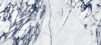 Classic Navy and White Marble Veins Wall Mural