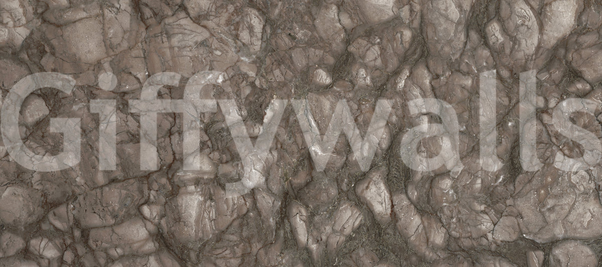 Rustic Earthy Stone Slab Wall Mural
