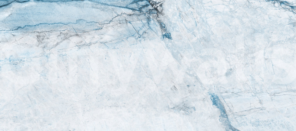 Cool Blue Marble Veins Wall Mural