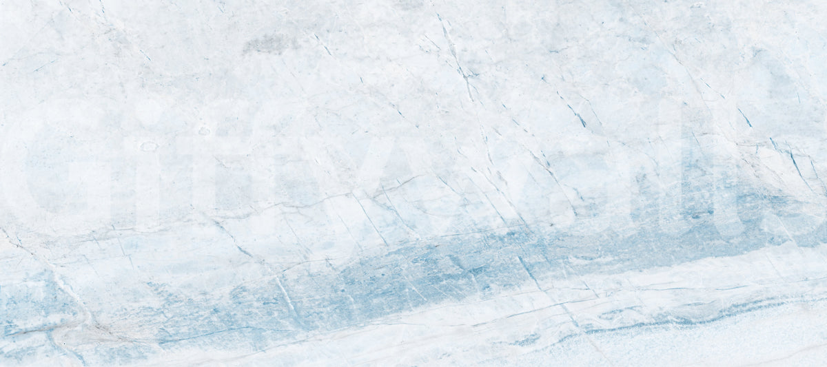 Serene Blue Veined Marble Wall Mural