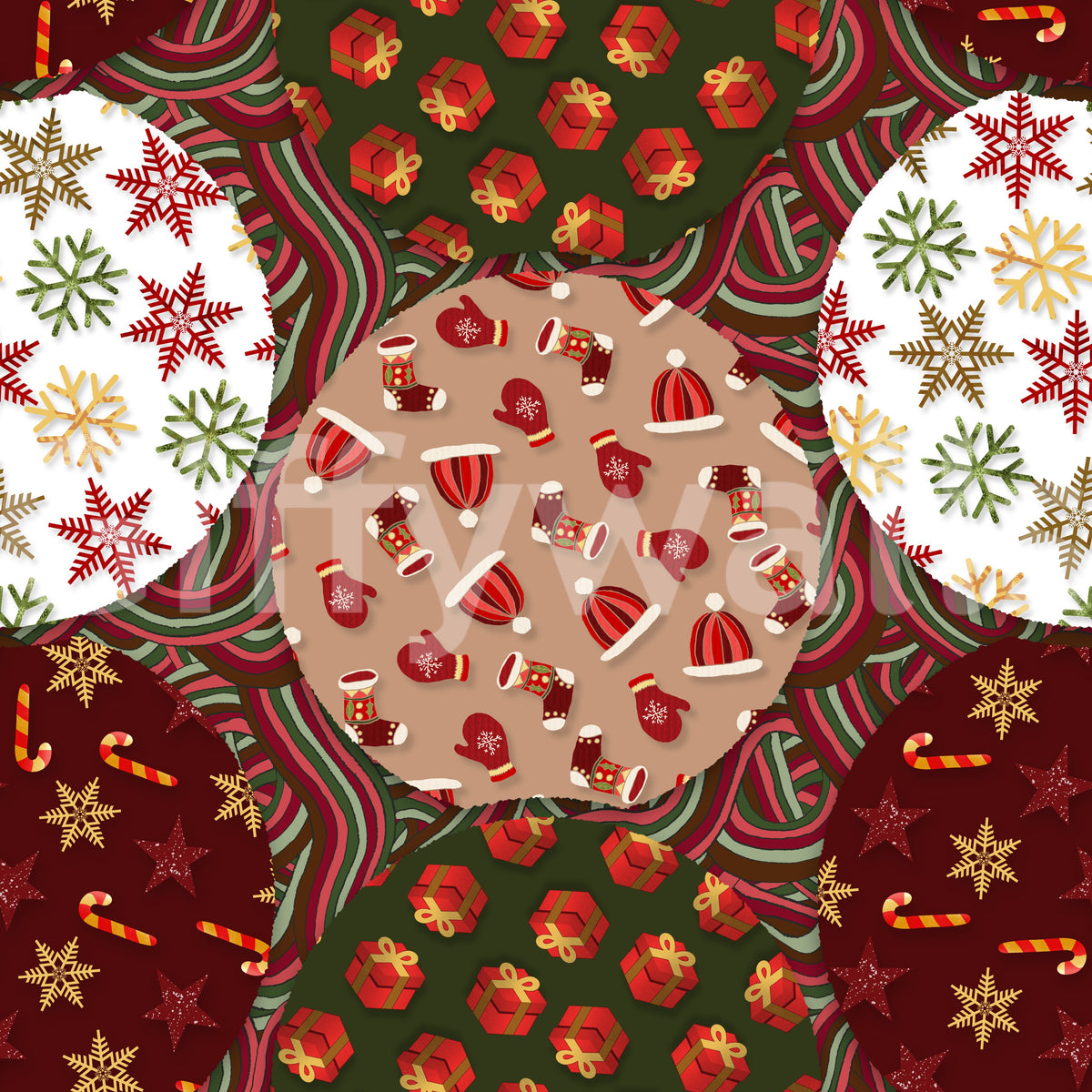 Winter Solstice Medallions Wallpaper⁠