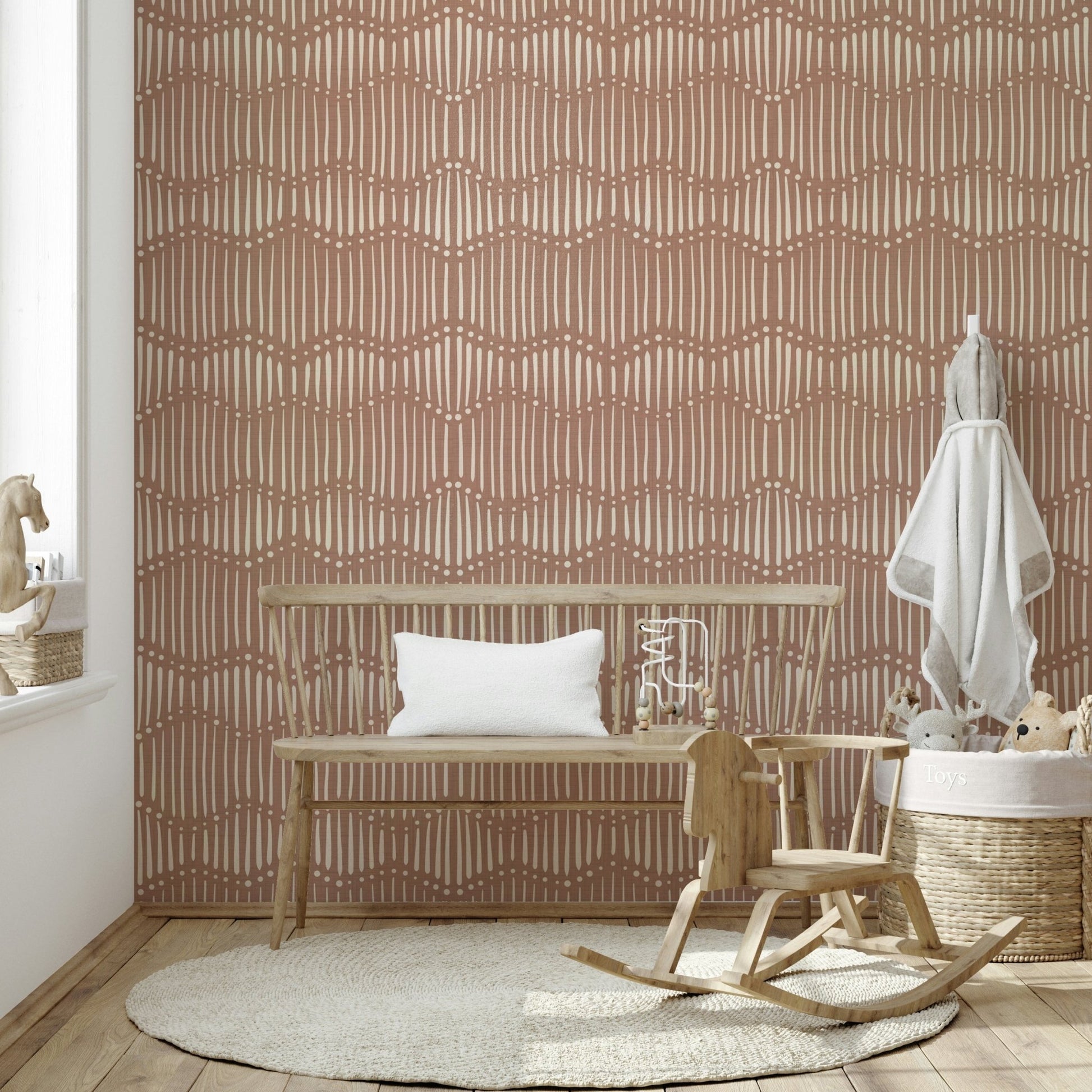 The design has a layered, textured look with no sharp lines.

