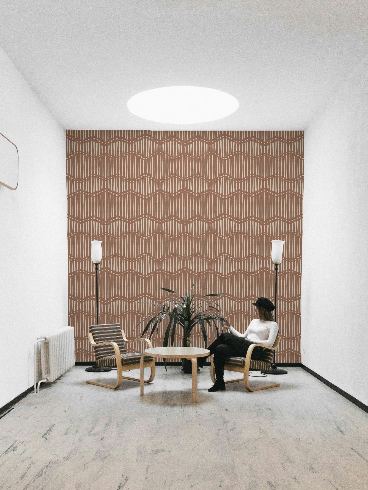 The colors are soft and gentle, with many shades of creamy beige and mocha brown.

