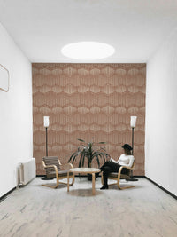 The colors are soft and gentle, with many shades of creamy beige and mocha brown.

