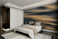 An artistic nature seascape mural for home decor.

