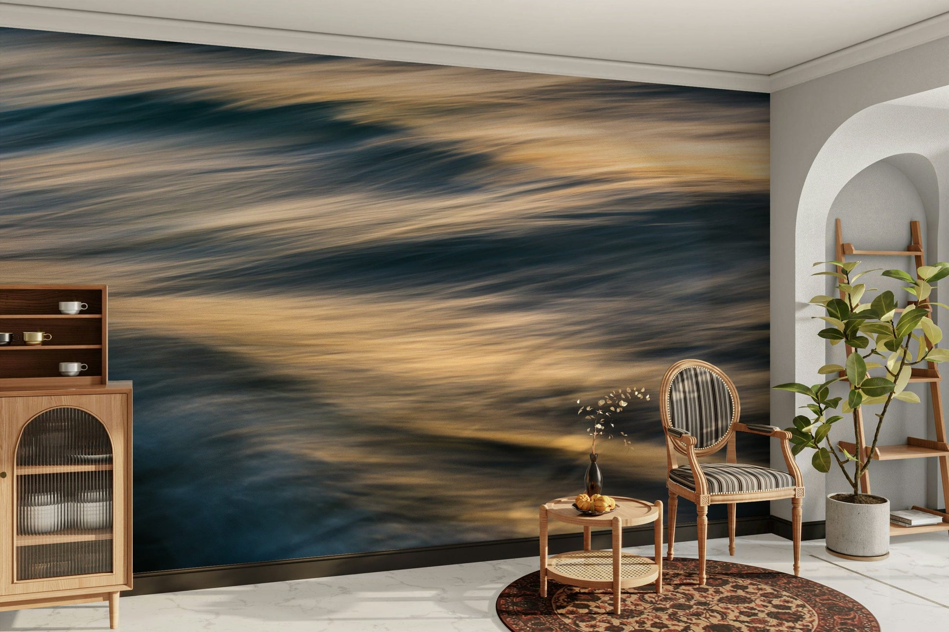 A serene ocean motion wall mural for your decor.


