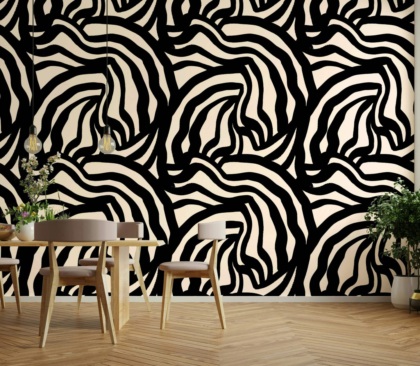 The lines vary in thickness.
