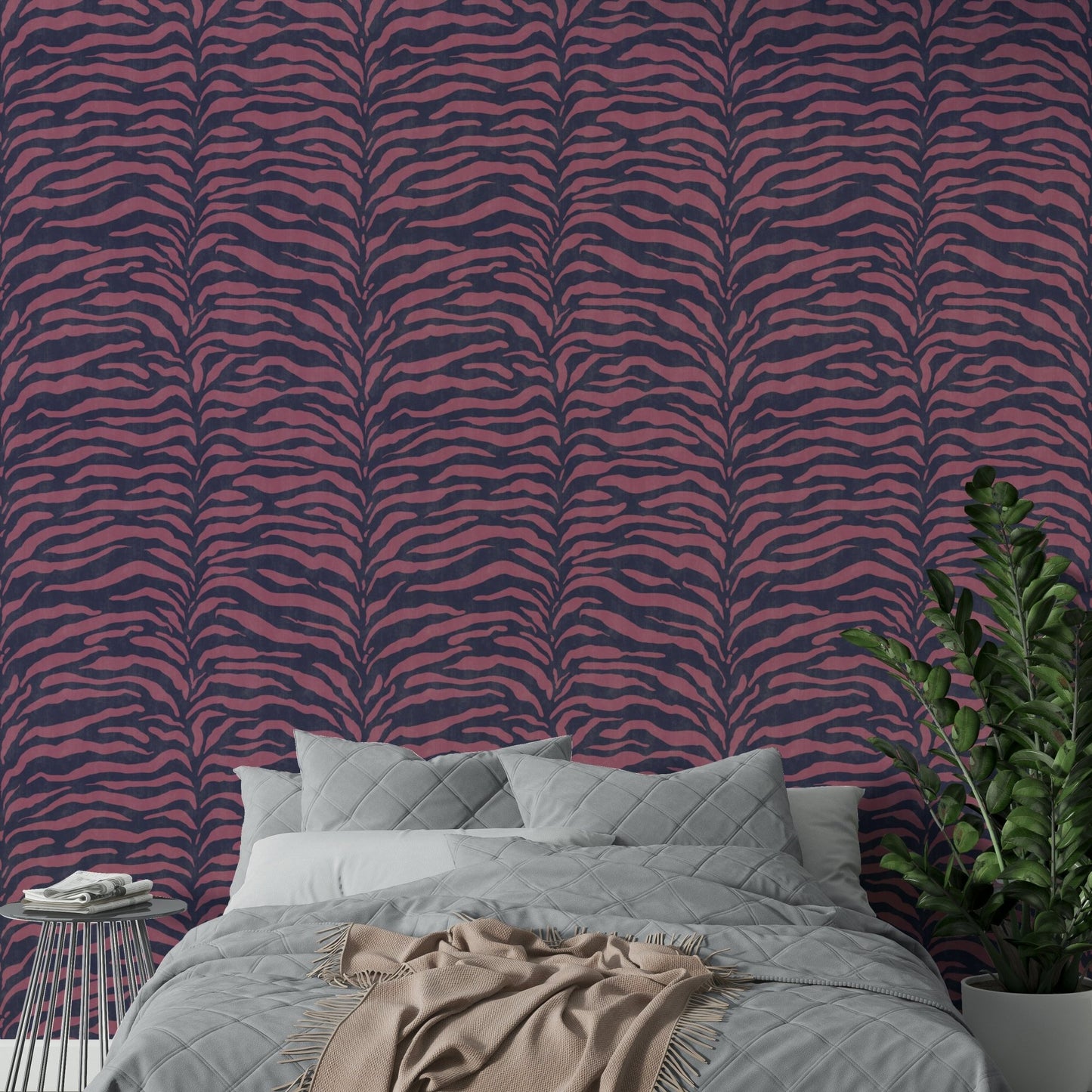 The wallpaper is a high-quality print with good detail.
