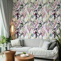 Tropical jungle-themed wallpaper for vibrant interiors

