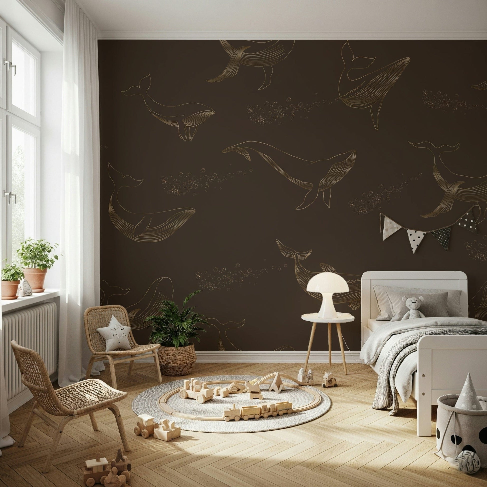 Modern wall decor for a contemporary coastal home.