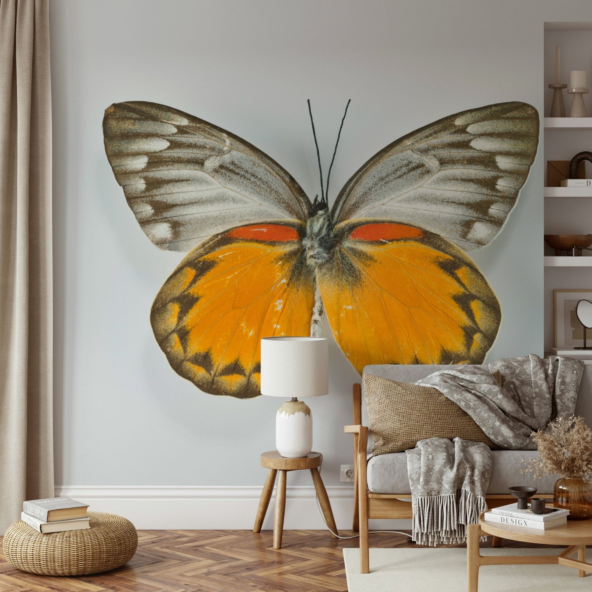 Whimsical Butterfly Wall Mural