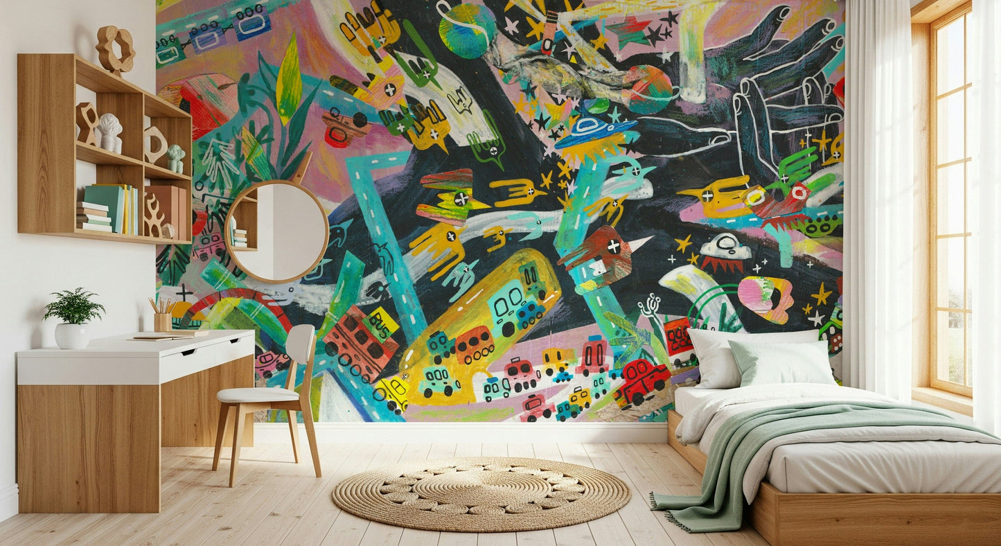 Urban Sprawl Symphony Wall Mural -2574515