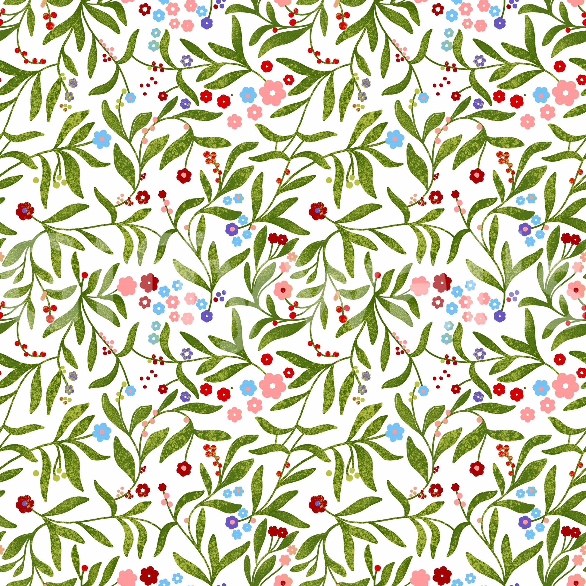 A detail of the festive and playful tones in the design.