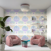 Whimsical heart balloon wall art for kids

